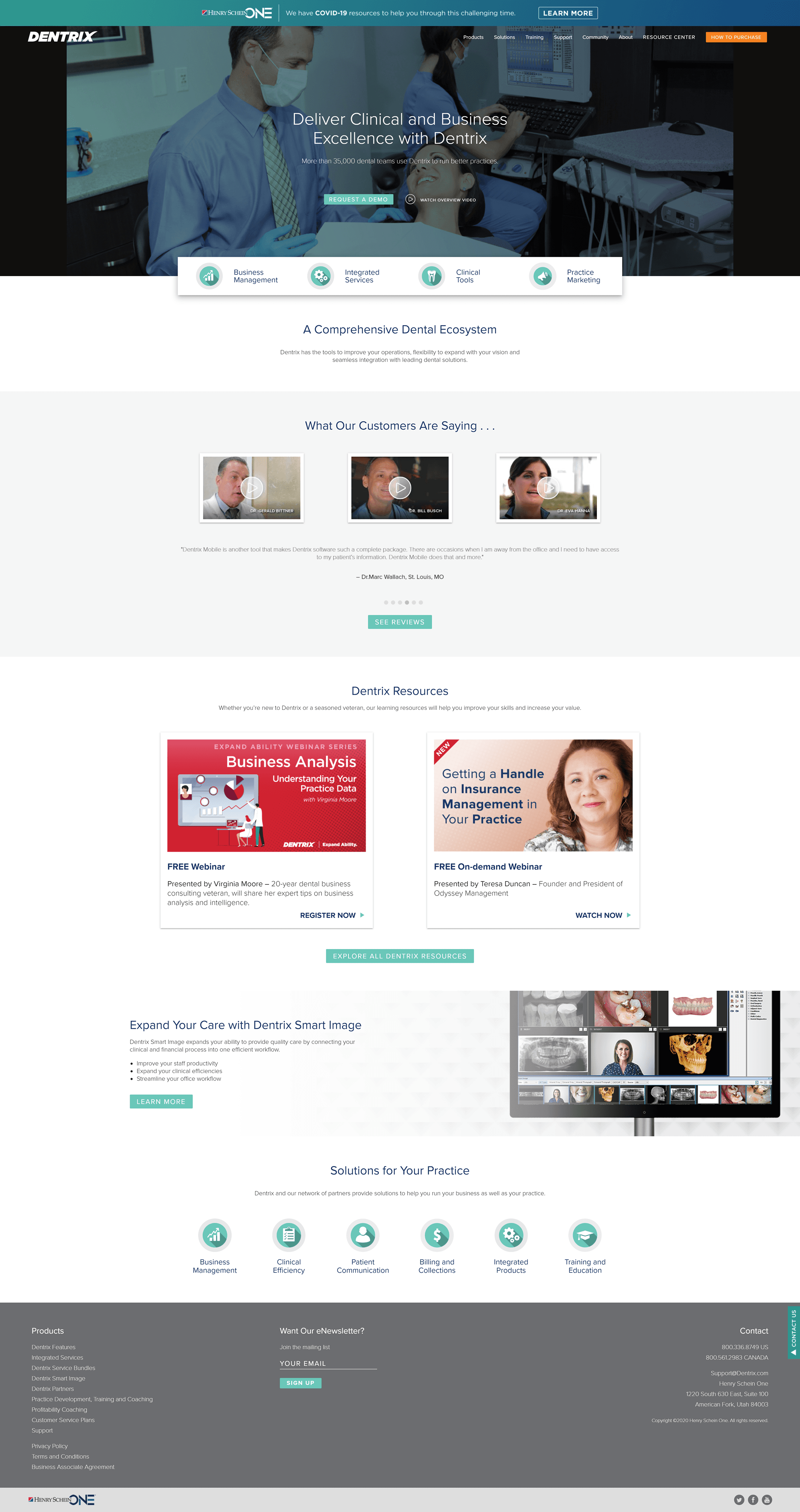 Dentrix site: Deliver Clinical and Business Excellence with Dentrix